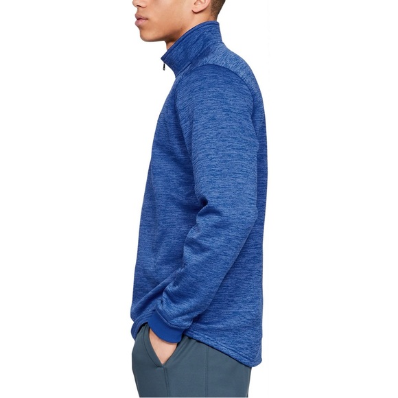 NWT Mens Under Armour Techno Teal Fleece 1/2Zip Pullover Jacket 1320745 Size XXL - Picture 7 of 12